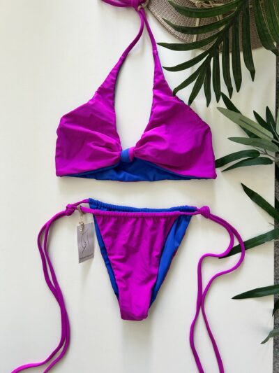 Reversible Knot Top Bikini Set - Small