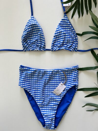 Reversible High Waist Bikini Set - Small